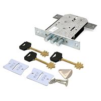 Замок врезной REX 1,8 Мастер 6-ти сувальд.3 стерж. ф12мм, 3 кл.,тяги, с один.кодом по 1кл.к замку*** Замок врезной REX 1,8 Мастер 6-ти сувальд.3 стерж. ф12мм, 3 кл.,тяги, с один.кодом по 1кл.к замку***