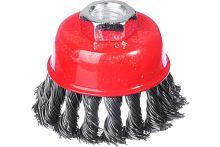 Корщетка-чашка 100 мм, стальная витая проволока, гайка М14, 980-111-100 Корщетка-чашка 100 мм, стальная витая проволока, гайка М14, 980-111-100