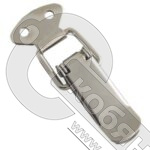 Замок-защелка (лягушка) L=57 мм, никель фото 2 Замок-защелка (лягушка) L=57 мм, никель фото 2