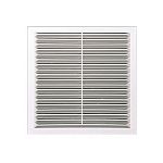 Решетка вентиляционная металлическая 150х150 мм с сеткой, белая /50/ Решетка вентиляционная металлическая 150х150 мм с сеткой, белая /50/