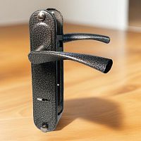 Ручка на планке РДП-2-023 -85С-АС-антик серебро, сувальд./15/