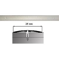 Порог АЛ-163-С 1,8м антик белое золото, Стык алюминевый узкий, 25 мм Порог АЛ-163-С 1,8м антик белое золото, Стык алюминевый узкий, 25 мм