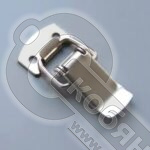 Замок-защелка (лягушка)  L=30 мм, никель фото 2 Замок-защелка (лягушка)  L=30 мм, никель фото 2