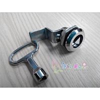 Замок щитовой (MS-705-2) d=22 мм поворот 90°, ригель изогнут на 7 мм L 55 мм, кл. Бабочка 1 шт.,0072 Замок щитовой (MS-705-2) d=22 мм поворот 90°, ригель изогнут на 7 мм L 55 мм, кл. Бабочка 1 шт.,0072