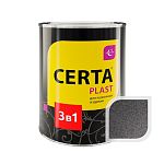 Грунт-эмаль по ржавчине 3 в 1 "CERTA-PLAST", графит темный (0,8 кг), PL3V10019 Грунт-эмаль по ржавчине 3 в 1 "CERTA-PLAST", графит темный (0,8 кг), PL3V10019