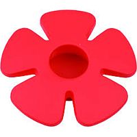 435025ST09 Ручка кнопка детская,цветок красный BRASS 435025ST09 Ручка кнопка детская,цветок красный BRASS