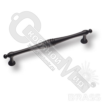 Ручка-скоба 160 мм BRASS современная классика, черный, BU 004.160.09*** Ручка-скоба 160 мм BRASS современная классика, черный, BU 004.160.09***