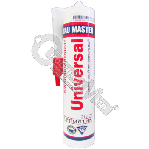 Герметик Bau Master Universal силиконовый EST, Белый, 310мл,Н1471