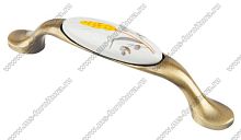 50548 Ручка-скоба 96 мм,антич. бронза+фарфор розовый /колосок на ножке 50548 Ручка-скоба 96 мм,антич. бронза+фарфор розовый /колосок на ножке