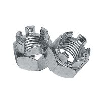 Гайка корончатая М16 оц. DIN 935 Гайка корончатая М16 оц. DIN 935