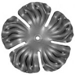 Цветок штампованный 125х123х2 мм 19-2083 Цветок штампованный 125х123х2 мм 19-2083
