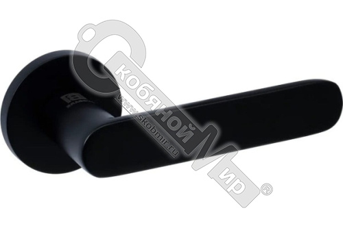 Ручки дверные на тонкой розетке  ERA A-21-50 BLACK черный BUSSARE