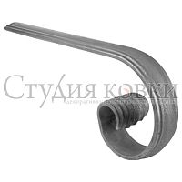 SK54.01.40 Окончание поручня 40х12*** SK54.01.40 Окончание поручня 40х12***
