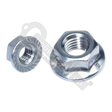 Гайка с фланцем М4 оц. DIN 6923 /200/ Гайка с фланцем М4 оц. DIN 6923 /200/