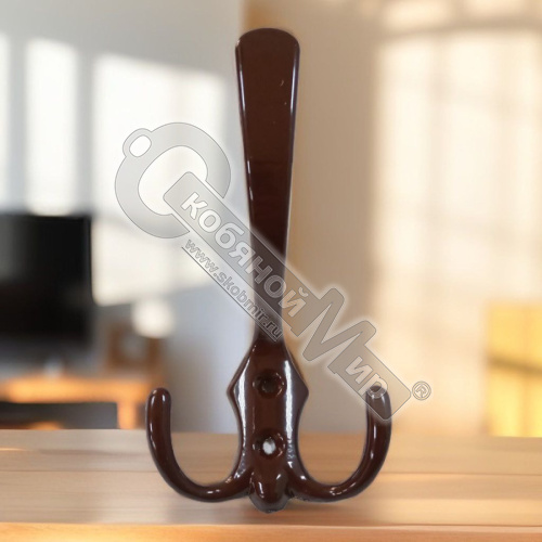 Крючок мебельный большой  шоколадный, (30), КМ-1