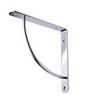 Угловой кронштейн 11.01.019 (222*222*28 мм) полированный матовый хром 131004 Угловой кронштейн 11.01.019 (222*222*28 мм) полированный матовый хром 131004