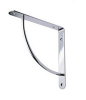 Угловой кронштейн 11.01.019 (222*222*28 мм) полированный матовый хром 131004 Угловой кронштейн 11.01.019 (222*222*28 мм) полированный матовый хром 131004
