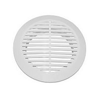 Решетка вентиляционная круглая с фланцем Д=125 мм, пластмассовая, ПКР 170/125  Решетка вентиляционная круглая с фланцем Д=125 мм, пластмассовая, ПКР 170/125