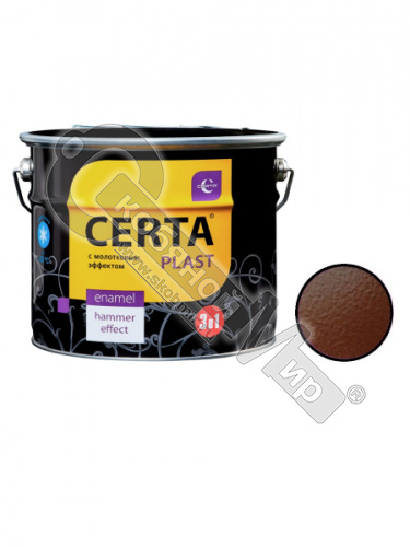 Эмаль "CERTA-PLAST" полуглянцевый шоколад (0,8кг) PLPG0029