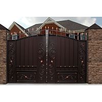 Ворота Дворянские со встроенной калиткой 3.28*2.35 Ворота Дворянские со встроенной калиткой 3.28*2.35