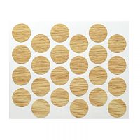 Заглушки самоклеющиеся пластик. 14 мм для евровинта, орех светлый (лист 50 шт.), РС2132 Заглушки самоклеющиеся пластик. 14 мм для евровинта, орех светлый (лист 50 шт.), РС2132