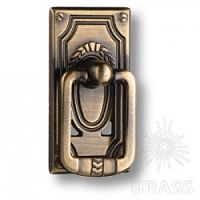 15.258.03.04 Ручка кольцо на подложке классика,цвет старая бронза ,BRASS 15.258.03.04 Ручка кольцо на подложке классика,цвет старая бронза ,BRASS