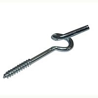 Шуруп с витым, качельным крюком 5,2/6,4х80 цинк /1/ Шуруп с витым, качельным крюком 5,2/6,4х80 цинк /1/