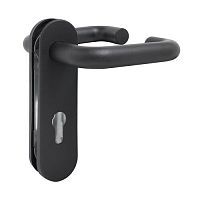 Ручки на планке S-Locked НР-72 1919- BL черные (24) 122382 Ручки на планке S-Locked НР-72 1919- BL черные (24) 122382