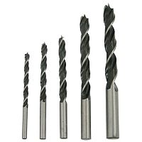 Набор сверл по дереву, 4-10 мм (5 шт.), пластиковый бокс, 36101 Набор сверл по дереву, 4-10 мм (5 шт.), пластиковый бокс, 36101