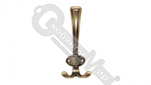 Крючок 3-х рожковый LORD, старинная латунь, Boyard,  К306 AB 
