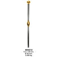 Столб начальный 1300х95 мм с латунным наконечником и латунной вставкой 405312 Столб начальный 1300х95 мм с латунным наконечником и латунной вставкой 405312