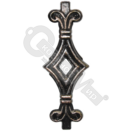 Вставка в балясину 61х167 мм кв 12 мм 81237 Вставка в балясину 61х167 мм кв 12 мм 81237