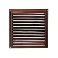 Решетка вентиляционная металлическая 100х100 мм с сеткой, медь /50/ Решетка вентиляционная металлическая 100х100 мм с сеткой, медь /50/