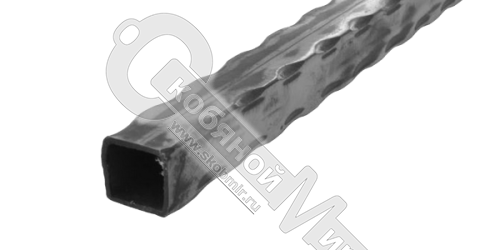 Труба профильная битая грань декор 25х25х2 1шт-2 метра