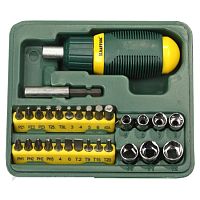 Набор KRAFTOOL Отвертка реверс.с битами и торцевыми головками,29 предмет. 25556-Н29 Набор KRAFTOOL Отвертка реверс.с битами и торцевыми головками,29 предмет. 25556-Н29