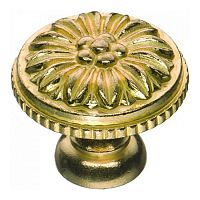 Ручка кнопка классика латунь глянцевая латунь, 013035L Ручка кнопка классика латунь глянцевая латунь, 013035L