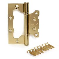 Петля накладная Apecs 100*75*2,5-B2-Steel-G золото 00018040*** Петля накладная Apecs 100*75*2,5-B2-Steel-G золото 00018040***
