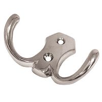 Крючок 2-х рожковый, К203 CP, хром, Boyard Крючок 2-х рожковый, К203 CP, хром, Boyard