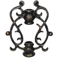 Вставка в балясину двойная 140х168 мм d17 мм 81620 Вставка в балясину двойная 140х168 мм d17 мм 81620