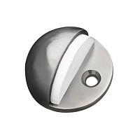 Стопор дверной хромир.с белой резинкой 101 Стопор дверной хромир.с белой резинкой 101