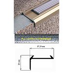 Порог АЛ-259-С 1,8м антик серебряный, Угол алюминевый с резиновой вставкой 37,5X23 Порог АЛ-259-С 1,8м антик серебряный, Угол алюминевый с резиновой вставкой 37,5X23