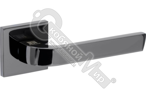 Ручки дверные на тонкой розетке ALTO A-75-40 B.NICKEL черный никель BUSSARE