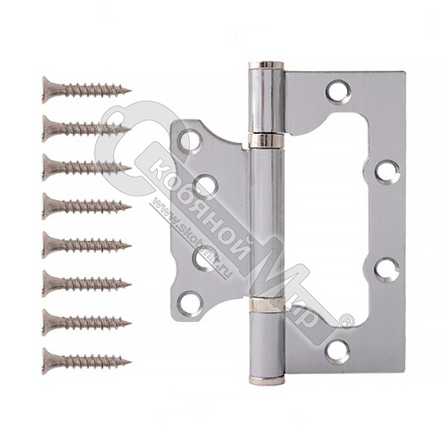 Петля накладная Code Deco 100*75*2,5-B2-CRM 00030173/мат.хром