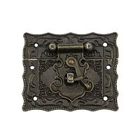 Фиксатор для шкатул.А-077 55х47mm цвет: старая бронза (KL2-8-27) Фиксатор для шкатул.А-077 55х47mm цвет: старая бронза (KL2-8-27)