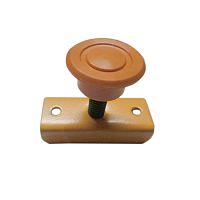 Опора регулируемая М8 П-обр. с металл. скобой п/плиту 16 мм и пяткой d=27 мм, бежевый, 120305 /25/ Опора регулируемая М8 П-обр. с металл. скобой п/плиту 16 мм и пяткой d=27 мм, бежевый, 120305 /25/