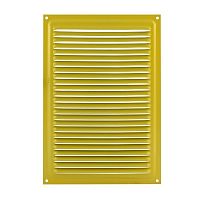 Решетка вентиляционная 160х230 мм, желтая,  2120 Решетка вентиляционная 160х230 мм, желтая,  2120