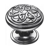 Ручка кнопка современная классика латунь глянцевый хром, 07120-055 Ручка кнопка современная классика латунь глянцевый хром, 07120-055