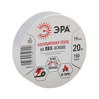 Изолента ПВХ 19 мм х 20 м, белая,  43591 Изолента ПВХ 19 мм х 20 м, белая,  43591
