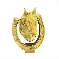 Ручка-гонг на входную дверь "ЛОШАДЬ" лат.полиров.00273 STILARS*** Ручка-гонг на входную дверь "ЛОШАДЬ" лат.полиров.00273 STILARS***