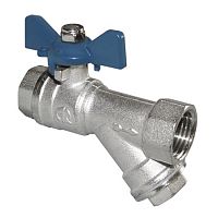 Кран шаровой 1/2", внутренняя-внутренняя, бабочка, с косым фильтром, AQualink, 01161 Кран шаровой 1/2", внутренняя-внутренняя, бабочка, с косым фильтром, AQualink, 01161